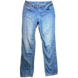 Croft & Barrow Women's Classic Fit Straight Leg Jeans Stretch Denim Size 4 Blue